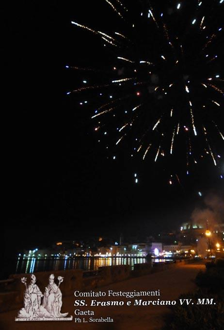 Lo spettacolo pirotecnico della serata finale