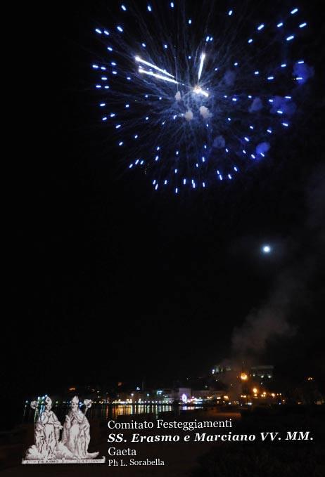 Lo spettacolo pirotecnico della serata finale