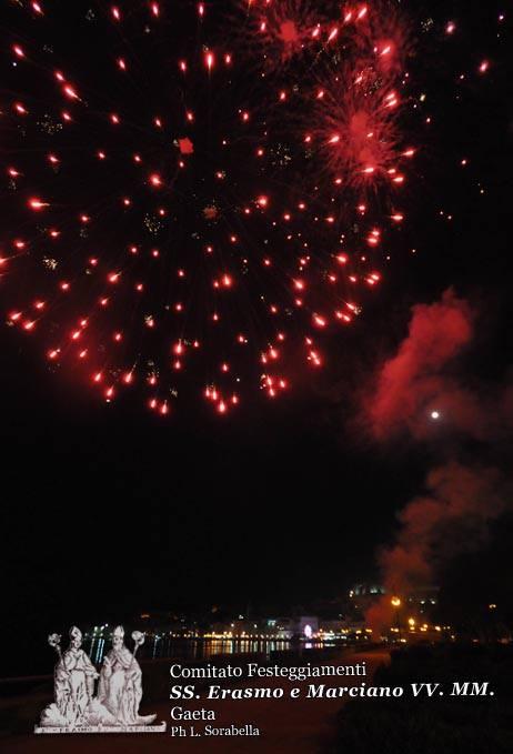 Lo spettacolo pirotecnico della serata finale