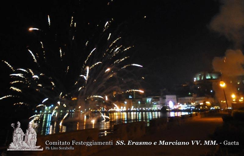 Lo spettacolo pirotecnico della serata finale