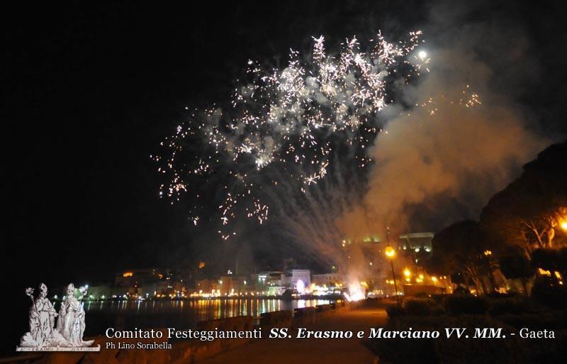 Lo spettacolo pirotecnico della serata finale