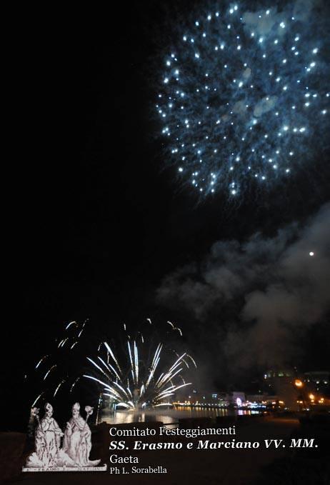 Lo spettacolo pirotecnico della serata finale