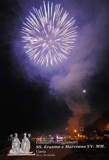 Lo spettacolo pirotecnico della serata finale