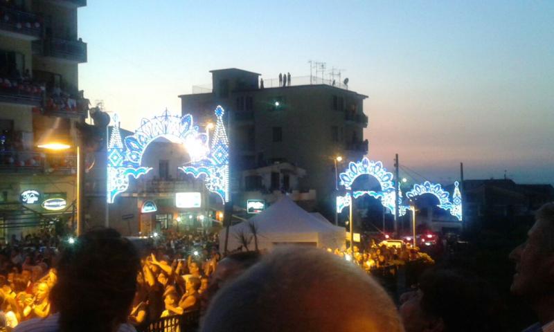 Le luminarie dei festeggiamenti